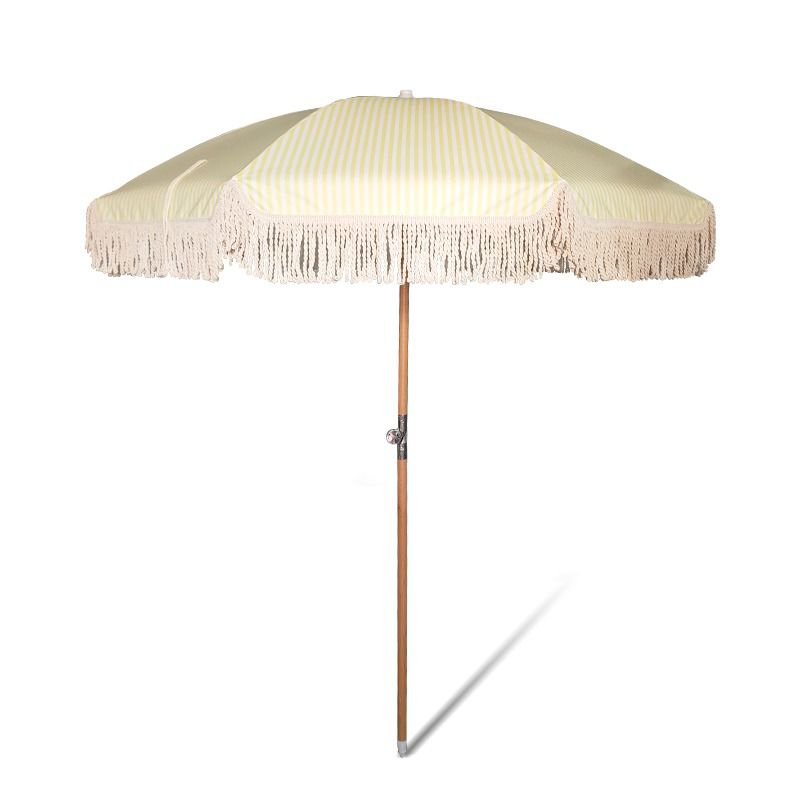 lemon and yellow still life shot of vintage parasol umbrella