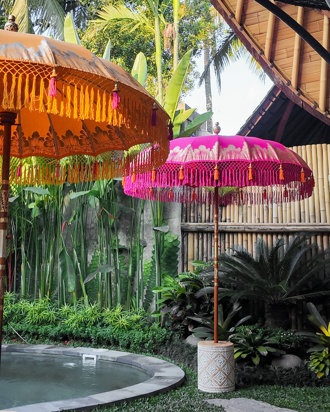 Making Our Beautiful Bali Parasols!