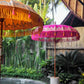 ‘The Farrah' Orange and Pink Bali Sun Parasol Garden Umbrella