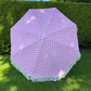 pink and lilac sun parasol