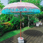 pastel pink and baby turquoise blue bali parasol image