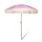 pastel pink and lilac geometric print parasol